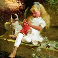 Схема вышивки «На прогулке. Брайтон Ривьер»