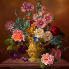 Оригинал схемы вышивки «Цветы в вазе. Харольд Клейтон» (№2128542)