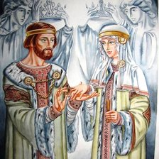 Схема вышивки «Петр и Февронья»