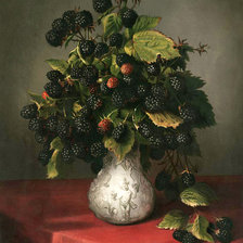 Схема вышивки «букет ежевики»