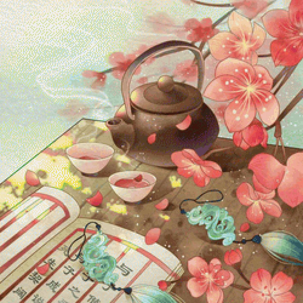 Cherry Tea Ceremony - cherry, sakura, japan, tea - предпросмотр