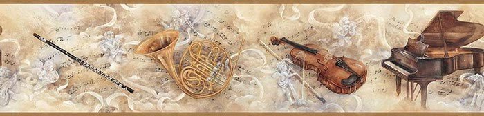 МУЗЫКАЛЬНЫЙ БОРДЮР - салфетки, скатерти - оригинал