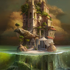 Схема вышивки «Остров похищенных царевн»