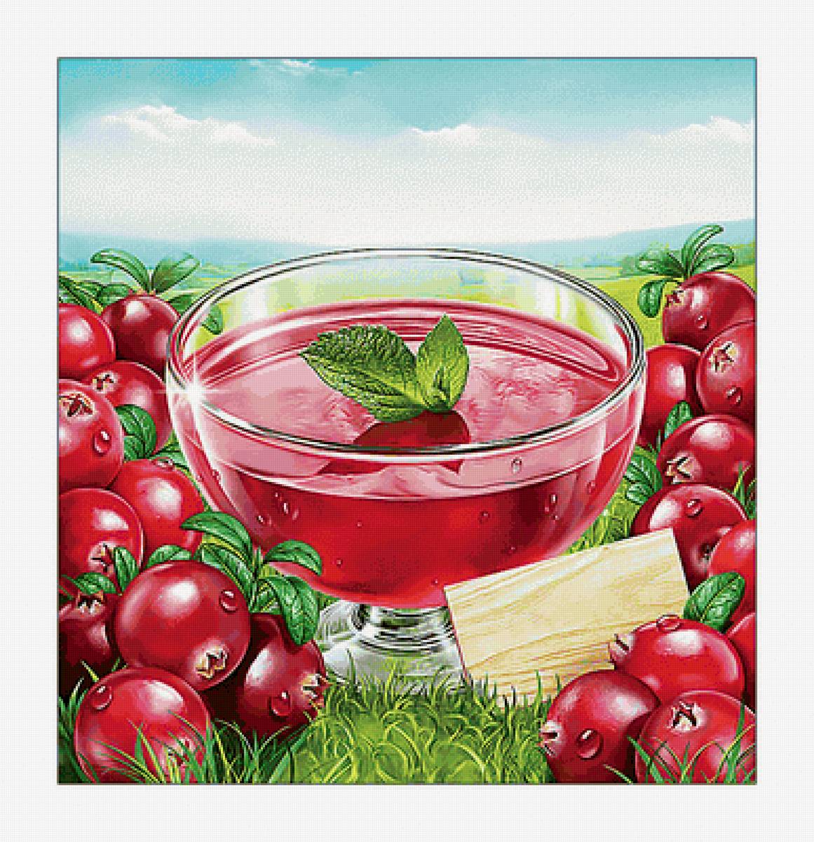 Клюква. - ягоды, натюрморт, варенье, клюква - предпросмотр