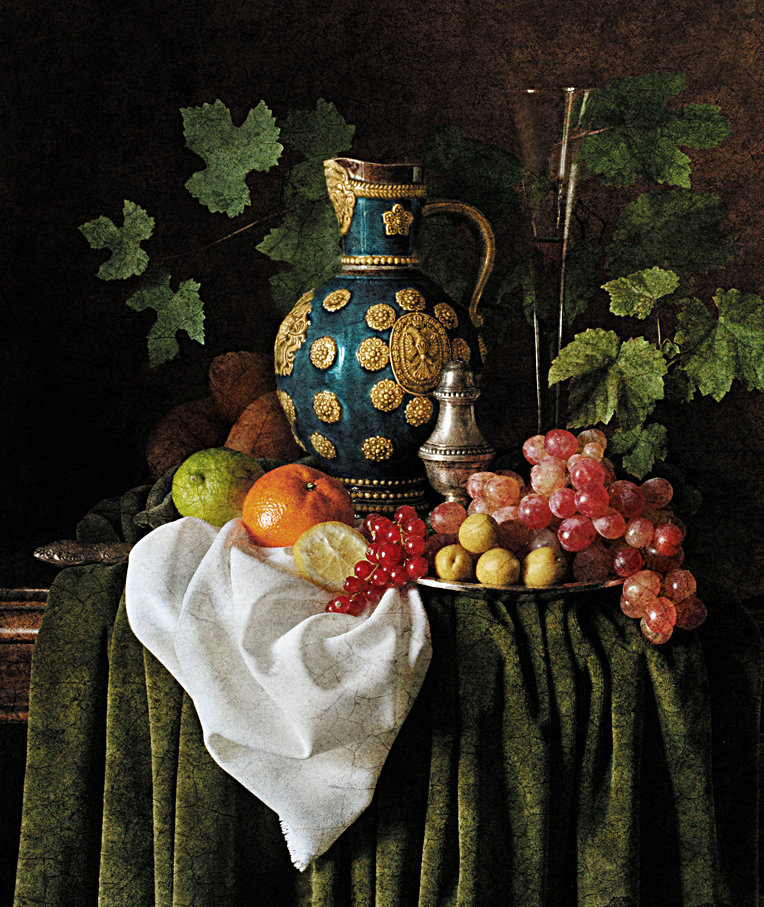 Натюрморт. Willem Dolphyn - фрукты, живопись, натюрморт - оригинал