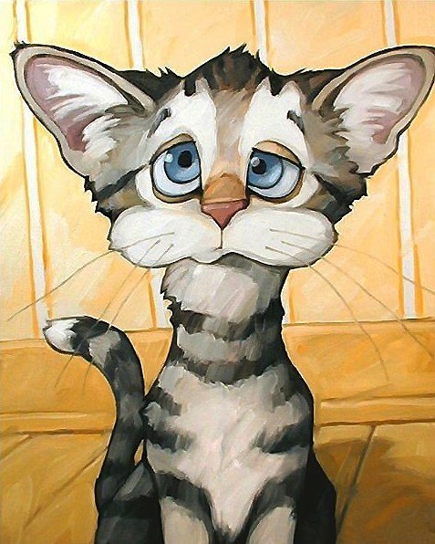 смешной котёнок - котенок - оригинал