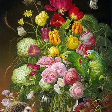 Схема вышивки «цветы»