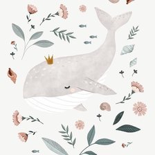 Схема вышивки «Кит белый»