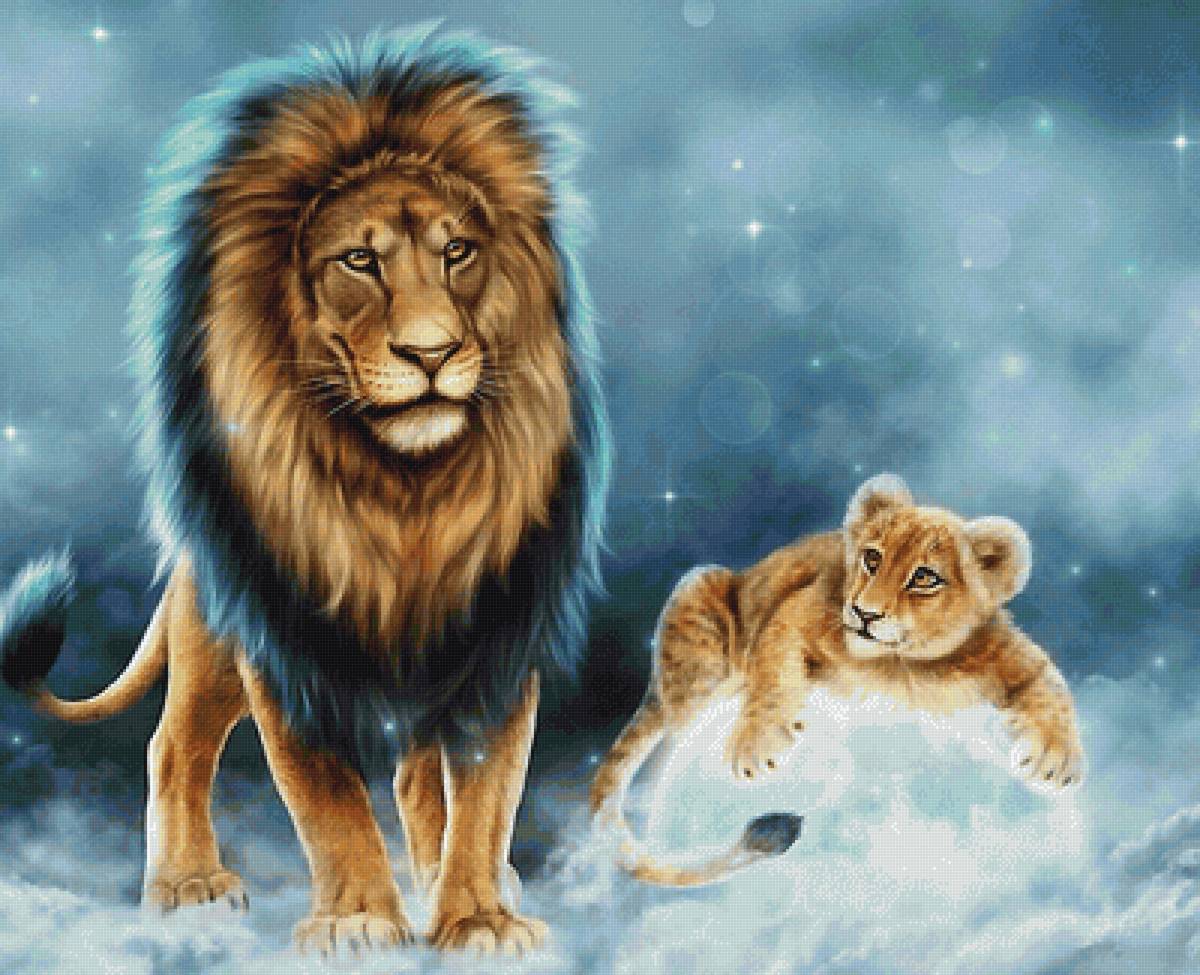 львы - мир животных - предпросмотр