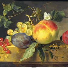 Схема вышивки «Натюрморт с фруктами. Ян Ван Хейсум»