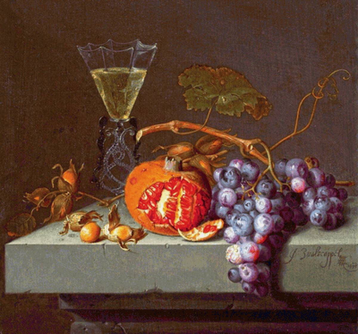 Натюрморт. Jacob van Walscapоlle - фрукты, живопись, натюрморт - предпросмотр