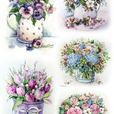 Схема вышивки «Цветы»