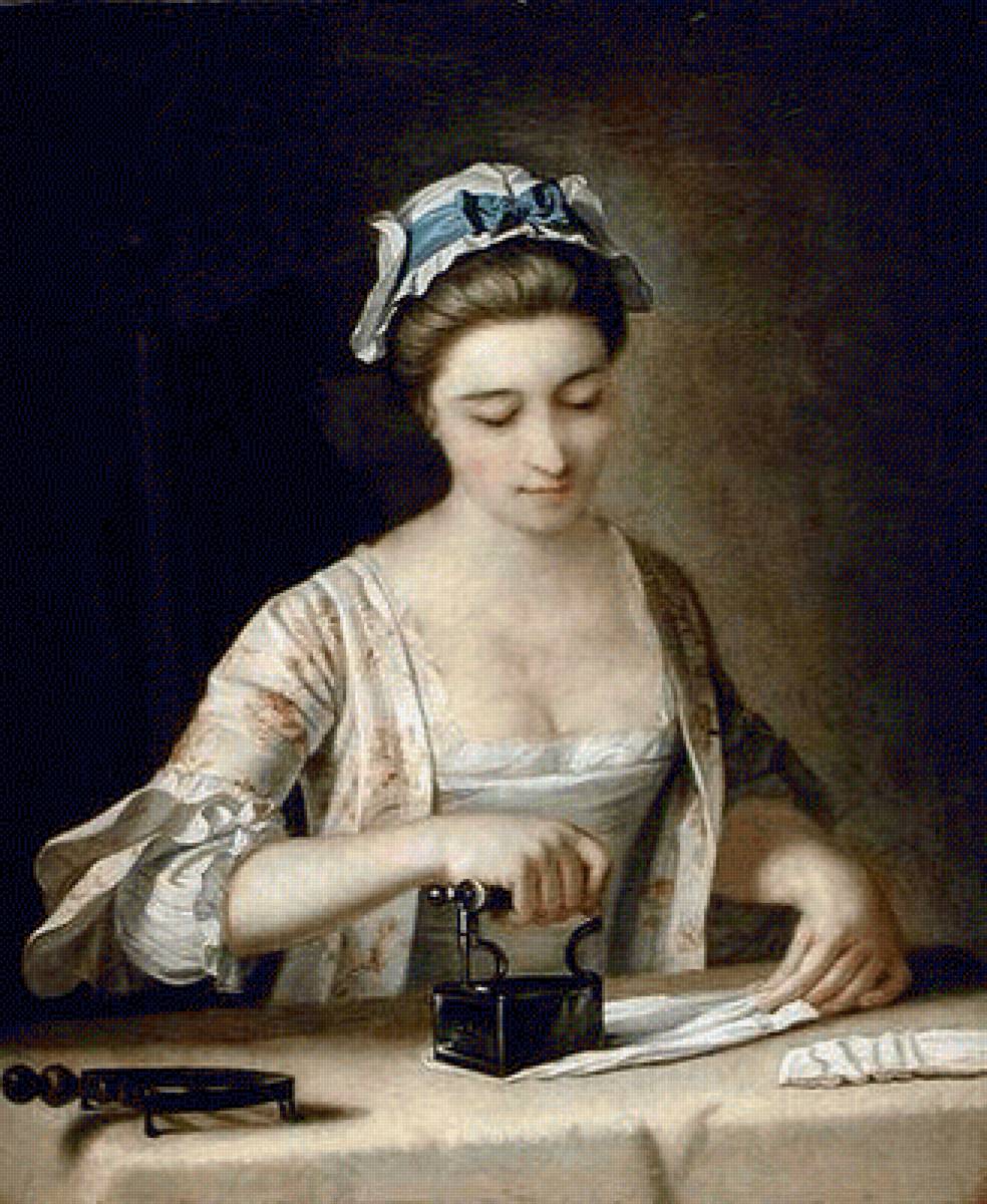 вышивальщица - вышивка, женщина - предпросмотр