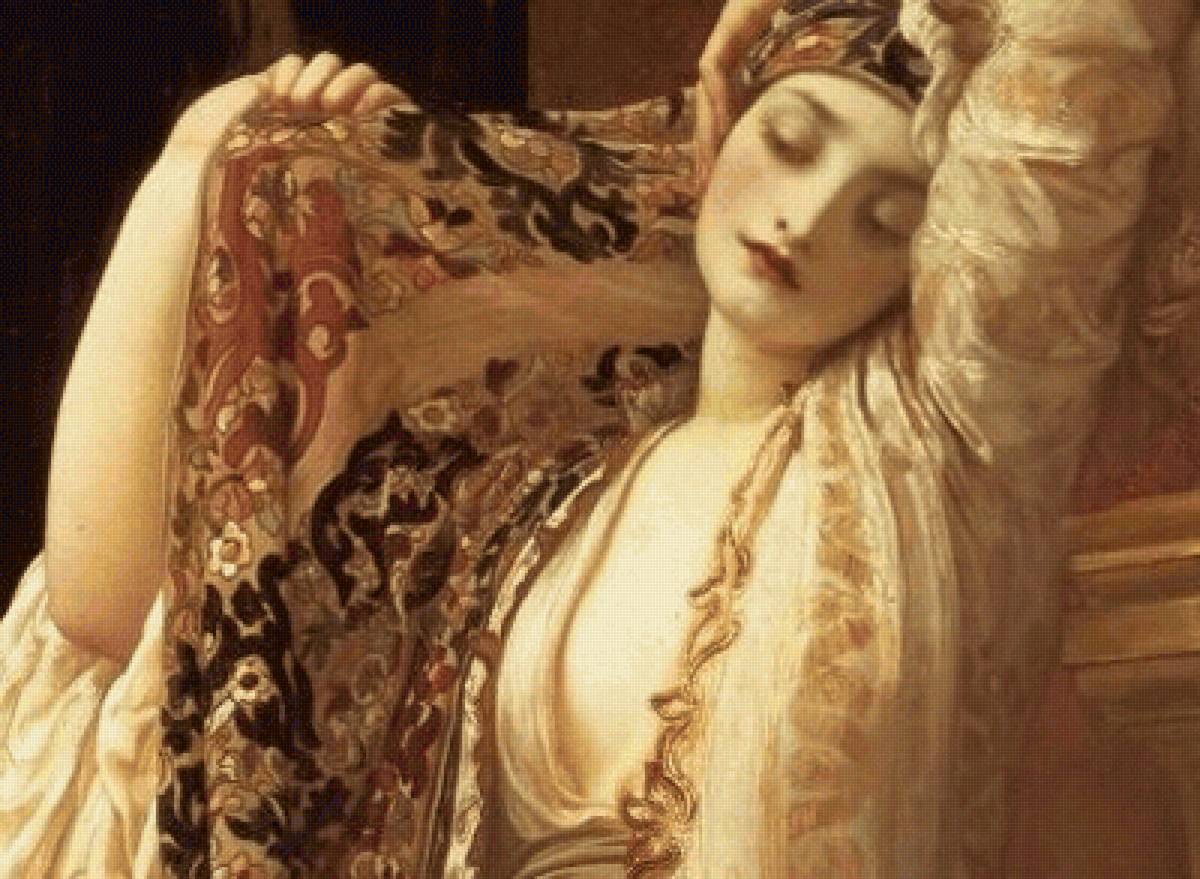 Lord Frederic Leighton - женщина, девушка, живопись, 19 век - предпросмотр