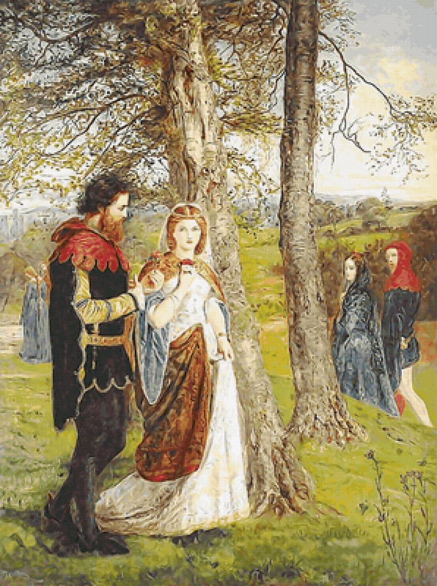 Свидание - свидание, люди, средневековье, пара - предпросмотр