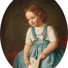 Девочка с книгой. Франц Карл Булер