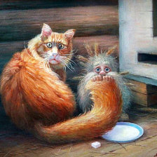 Схема вышивки «Поймали!»