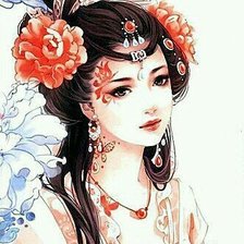 Схема вышивки «Mỹ nhân»