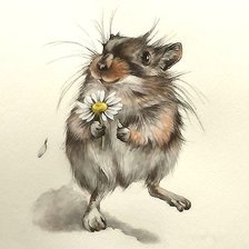 Схема вышивки «мышь»