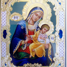 Оригинал схемы вышивки «Голубицкая икона Божьей Матери» (№2133861)