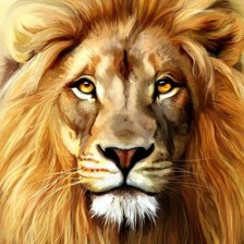 Схема вышивки «величественный лев»