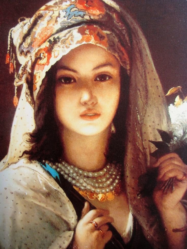 Портрет девушки. Жан-Франсуа Портель - живопись, девушка, портрет, 19 век - оригинал
