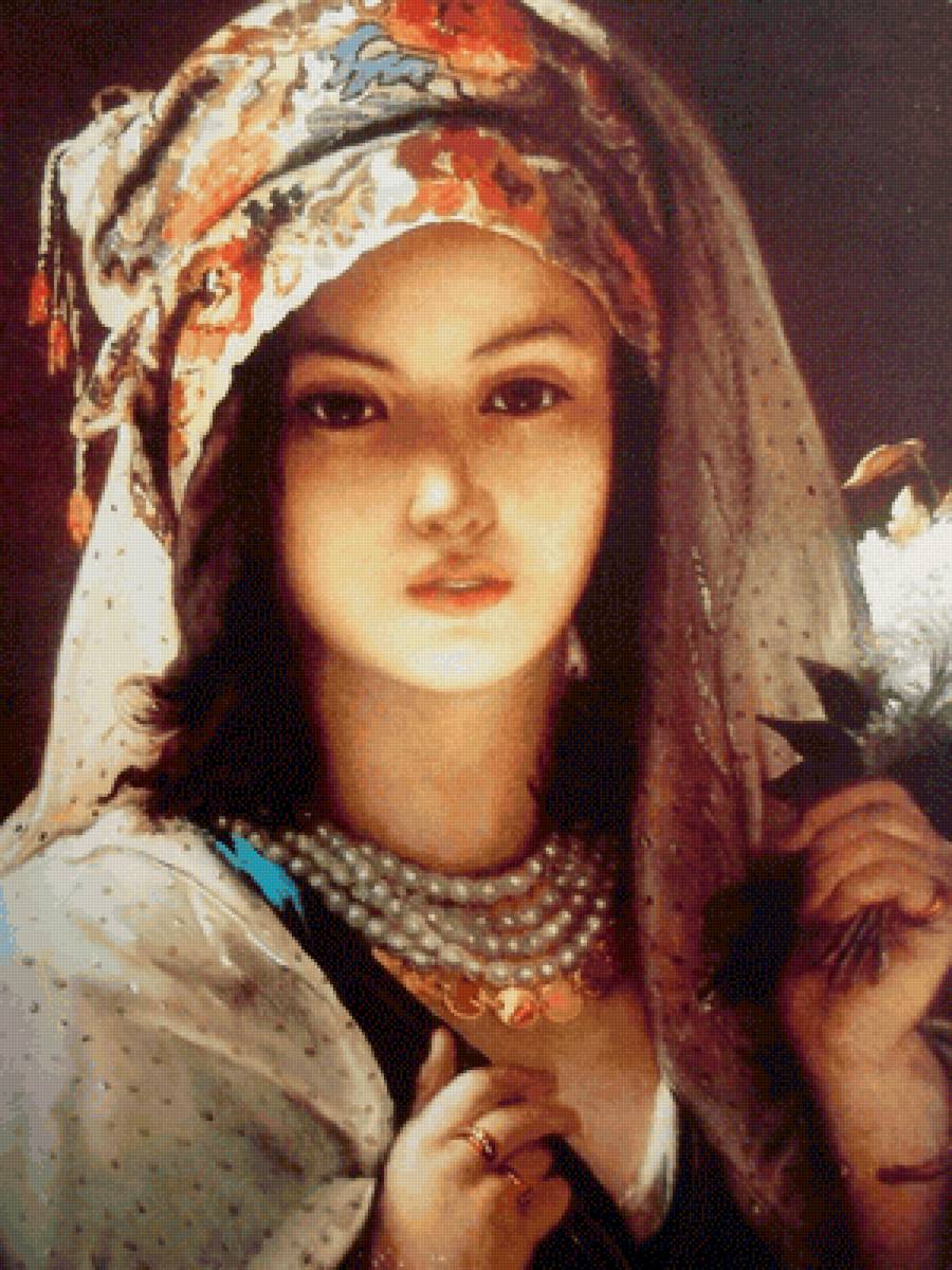Портрет девушки. Жан-Франсуа Портель - портрет, 19 век, девушка, живопись - предпросмотр