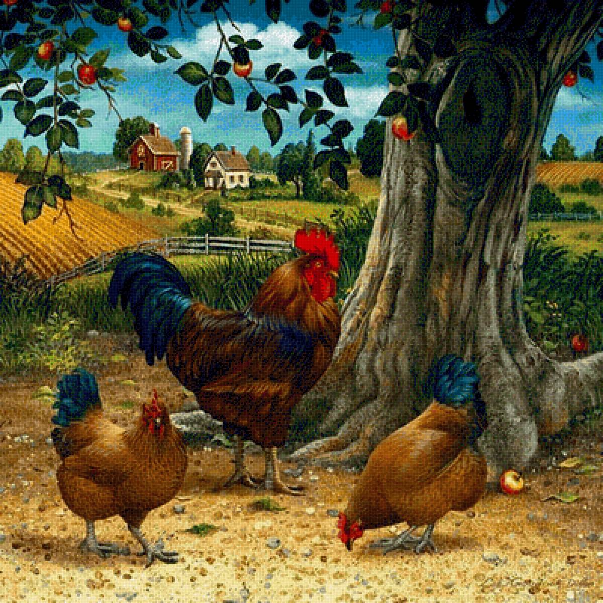 Rancho,no,sitio - quadro, natureza, sitio - предпросмотр