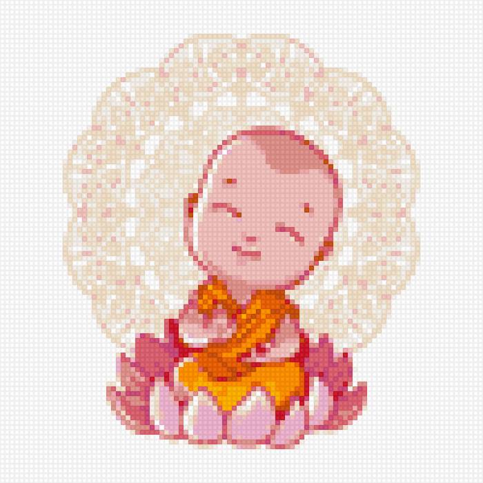 Маленький Будда - малыш, буддизм, будда, лотос - предпросмотр