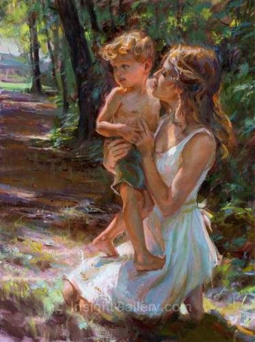 Мать с детем - дети., мама - оригинал