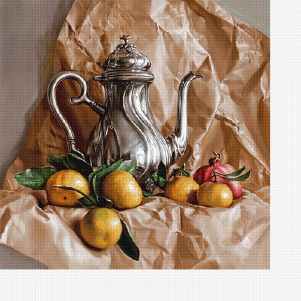 Серия "Натюрморты". - натюрморт, фрукты - предпросмотр