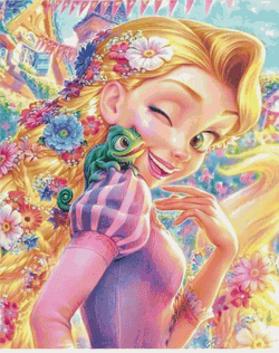 Рапунцель - дисней, принцессы, мультфильмы - предпросмотр