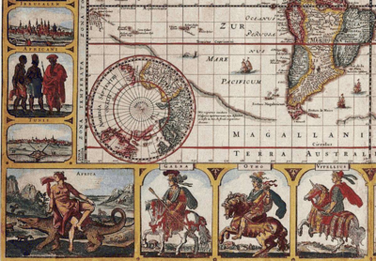 КАРТА МИРА-3 - карта мира, интерьер - предпросмотр