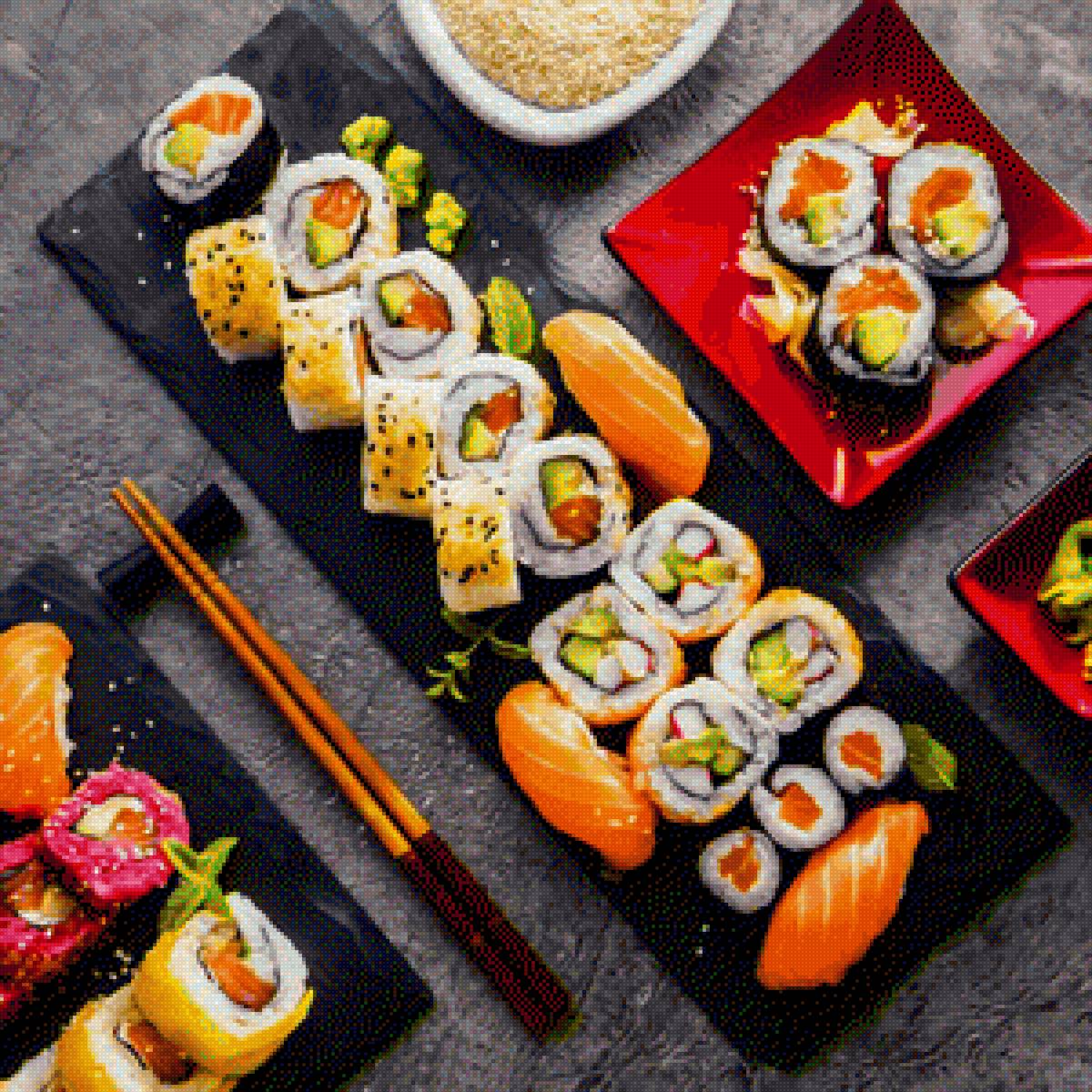 Japanese food - sushi, japan, food, japanese food - предпросмотр
