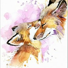 Схема вышивки «Лисы»