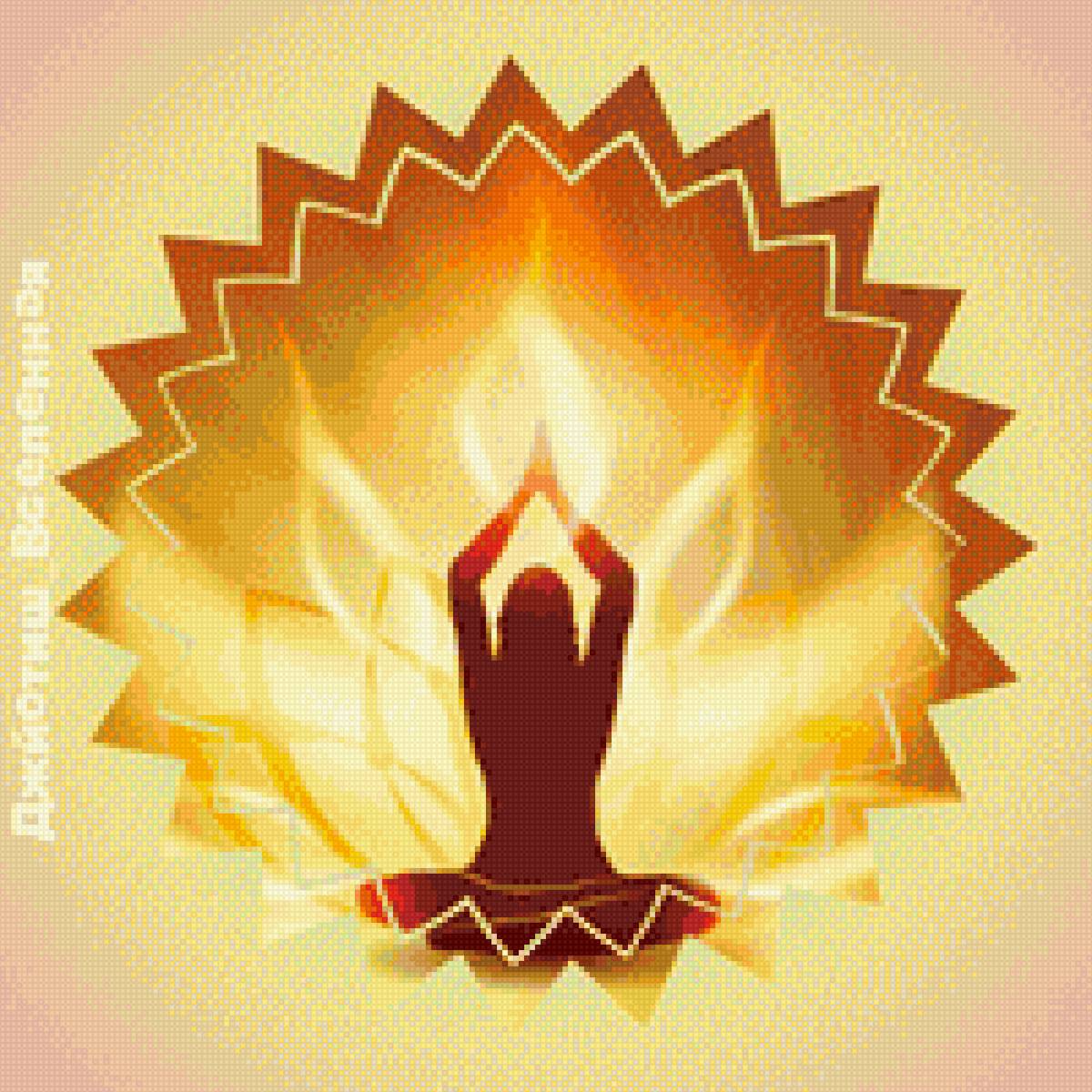 Йога жизни - желтый, солнечный, зарядка, индия, йога - предпросмотр