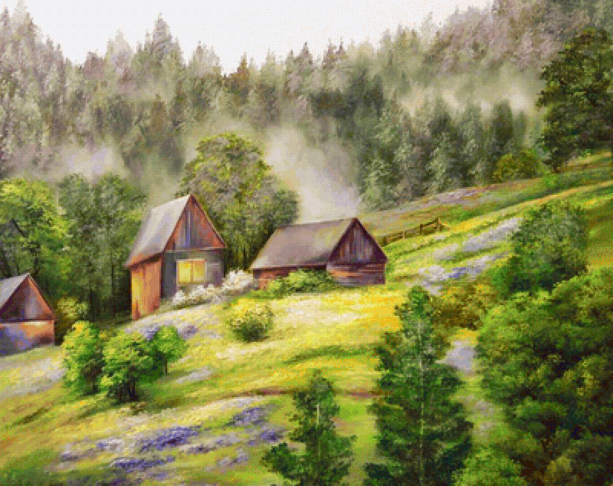 Пейзаж. - пейзаж, живопись. - предпросмотр