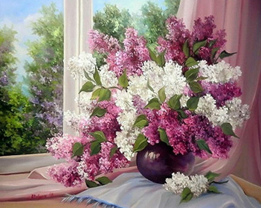 Букет сирени - цветы, сирень, букет - оригинал