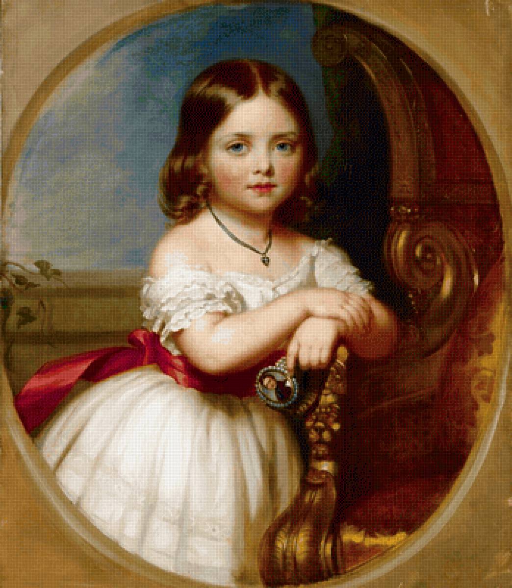 John Lucas. Принцесса Виктория - 19 век, портрет, девочка, живопись - предпросмотр