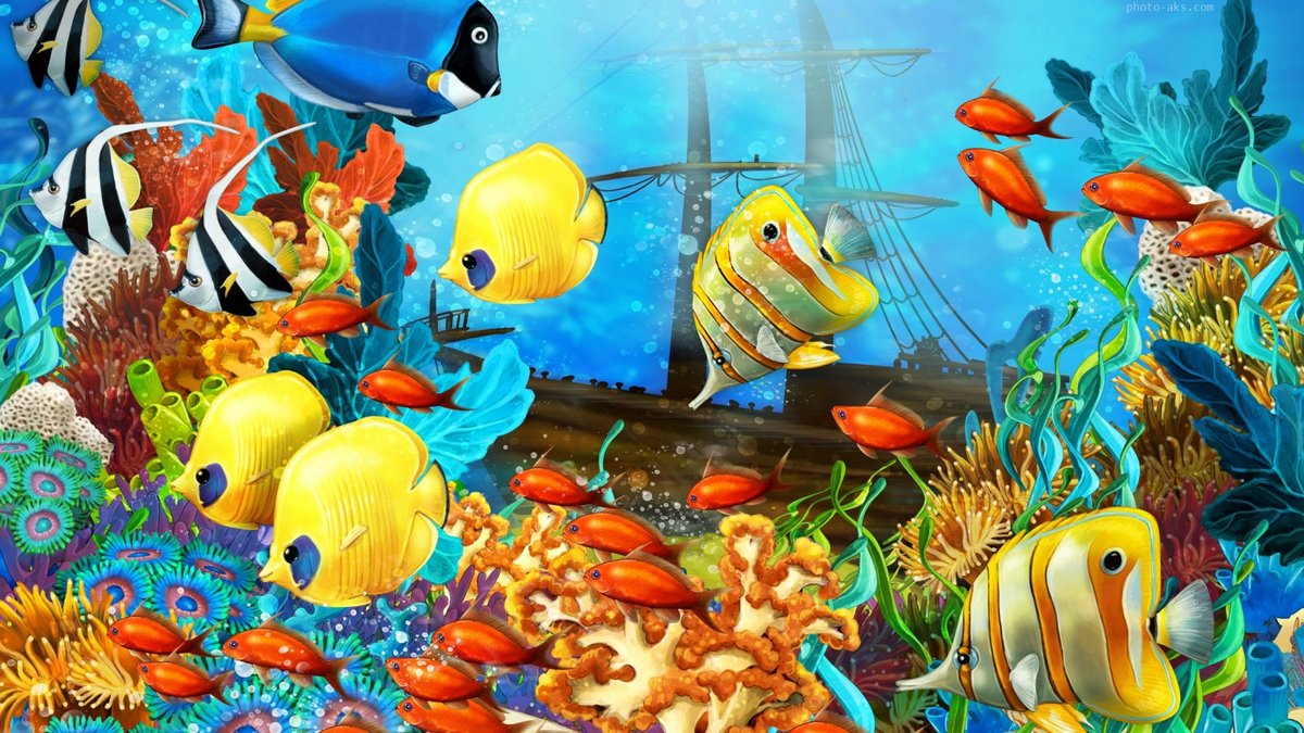 Подводный мир - рыбки, море, кораллы - оригинал