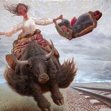 Схема вышивки «ВАН ИГУАН. ЛЕТАЮЩИЕ ДЕВУШКИ-3»