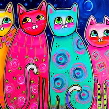 Схема вышивки «Кошечки»