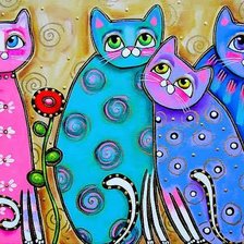 Схема вышивки «Кошечки»