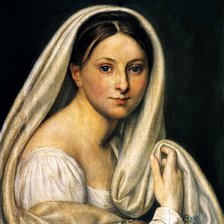 Схема вышивки «Женский портрет. Варнек Александр Григорьевич»