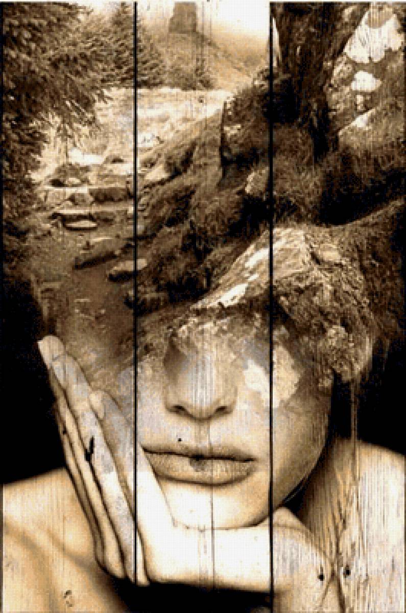 Отражение 2 - девушка, окно, грусть, отражение - предпросмотр