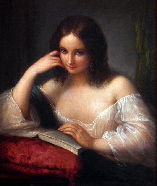 Женский портрет. Natale Schiavoni - женщина, живопись, девушка, портрет, 19 век - оригинал