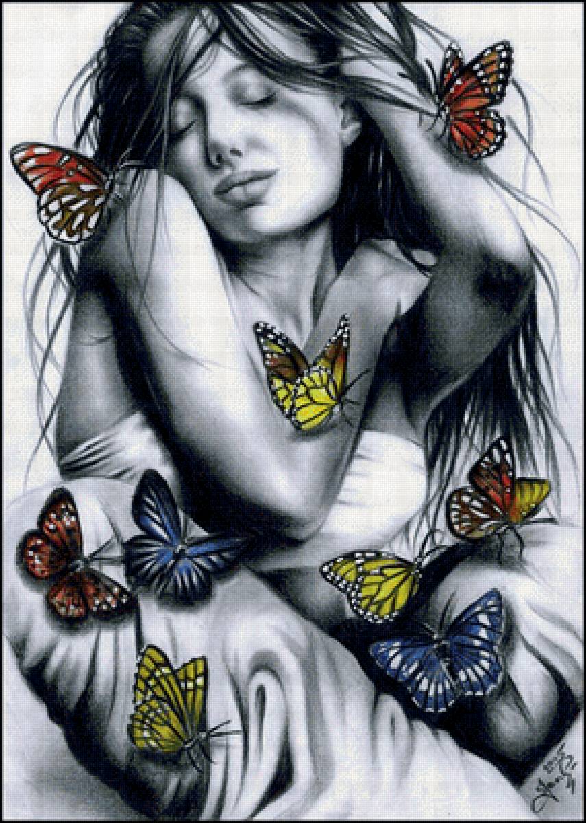 Сон с бабочками - она люди женщина, бабочки - предпросмотр