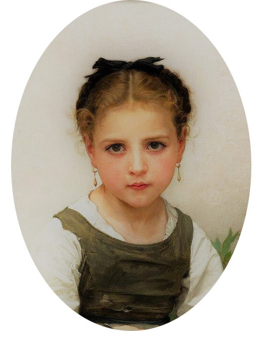 девочка - худ.бугро, живопись, портрет - оригинал