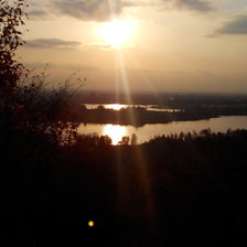 Схема вышивки «Закат в Бортничах»