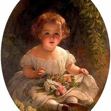 THOMAS FRANCIS DICKSEE. Портрет девочки